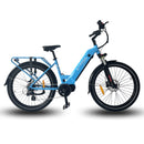 E-Trax MTS ST Electric Hybrid Bike 672wh Battery Light Blue