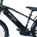 E-Trax MTX Electric Hybrid Bike 672wh Battery Black