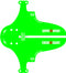 RRP Mudguard Forkmt-Leg Enduro-MD Green