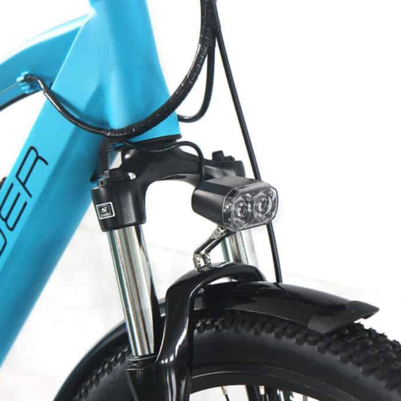 E-Rider Summit Electric Hybrid Bike 460wh Battery 27.5" Wheels Blue