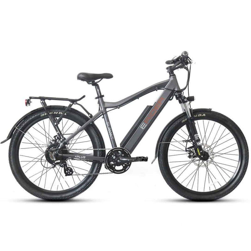E-Rider Summit Plus Electric Hybrid Bike 460wh Battery 26" Wheels Grey