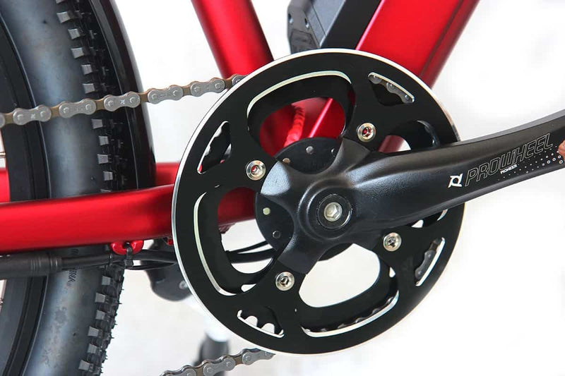 E-Rider Summit Plus Electric Hybrid Bike 460wh Battery 26" Wheels Red