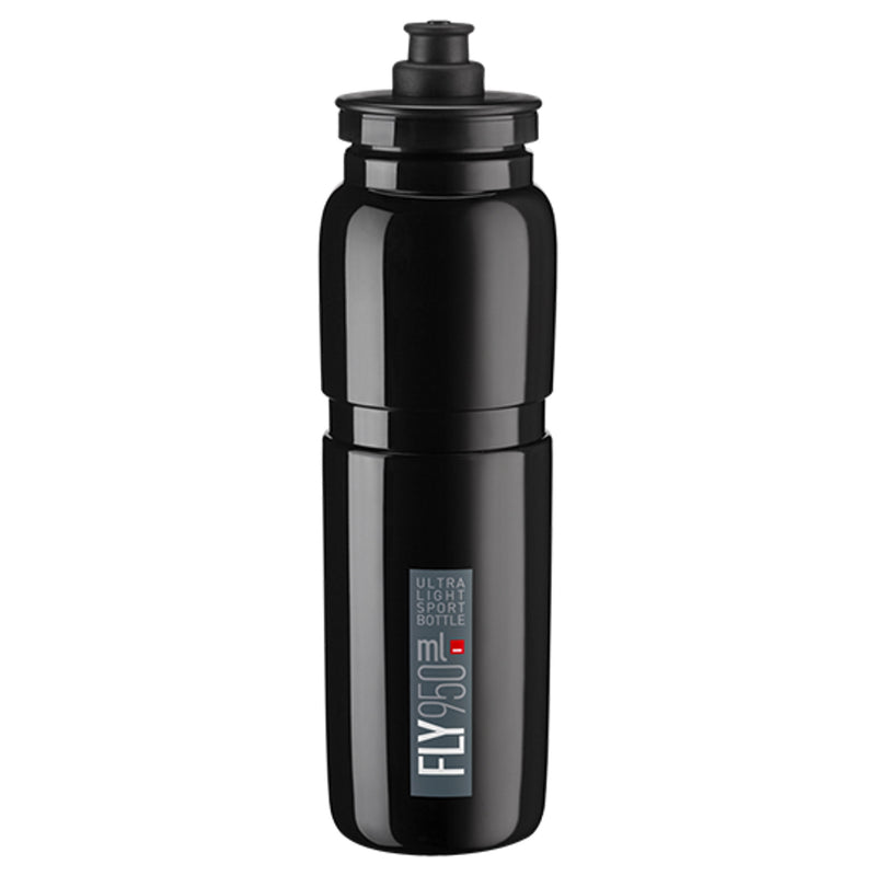 Elite Bottle Fly Ultralight 950ml Black with Grey Logo