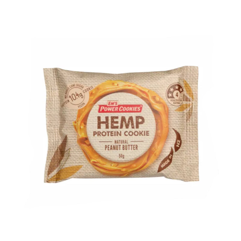 Em's Power Cookie Hemp Natural Peanut Butter 60g