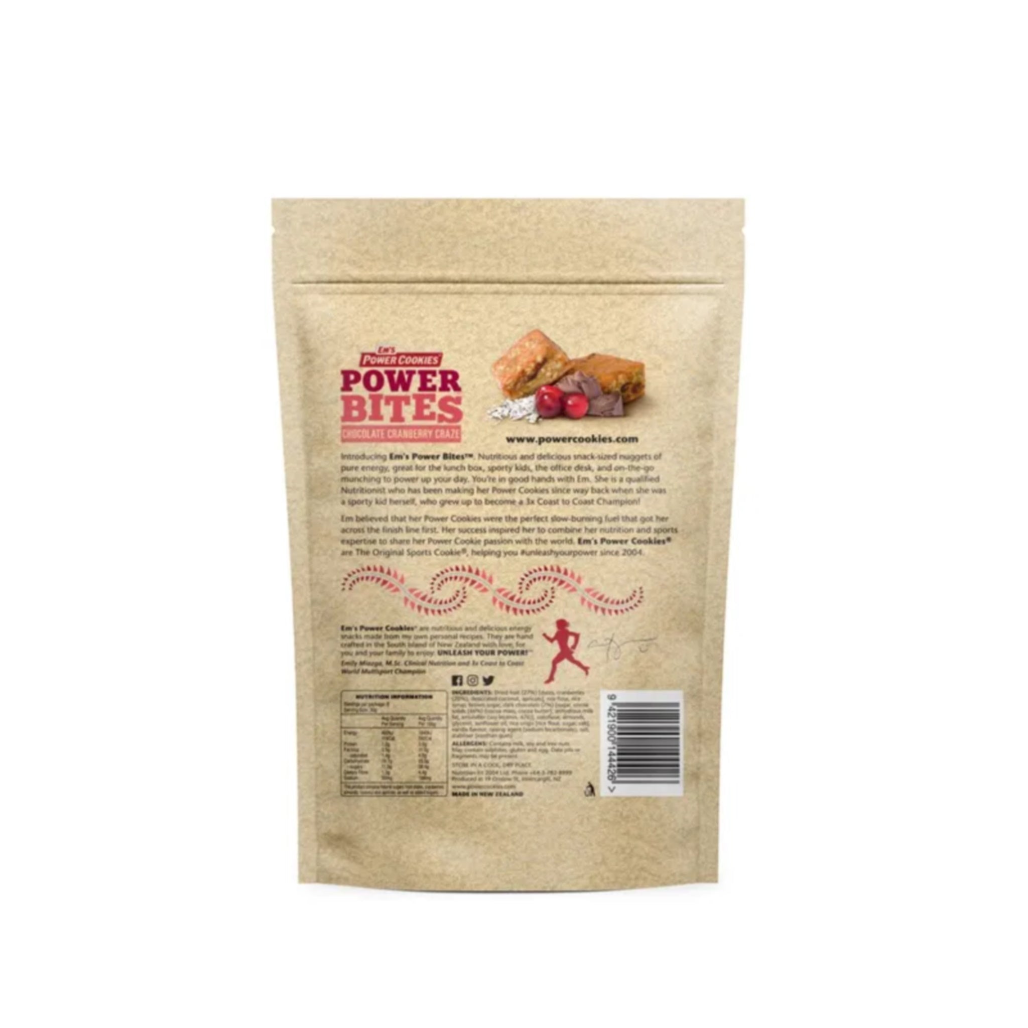 Em's Power Cookie Power Bites Chocolate Cranberry Craze