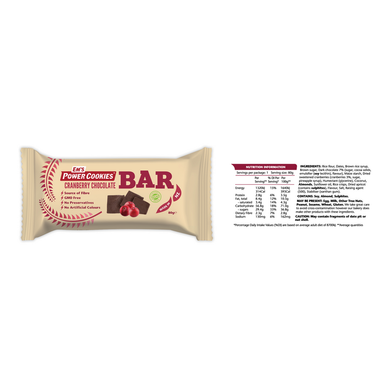 Ems Power Cookiebars Peanut Choc Bomb