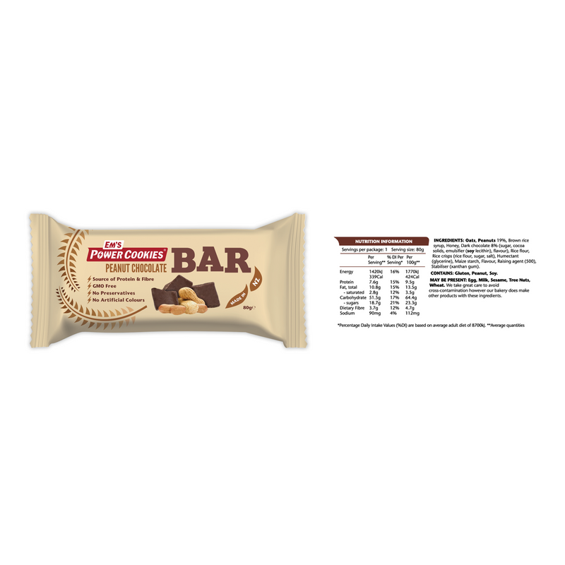 Ems Power Cookiebars Peanut Choc Bomb