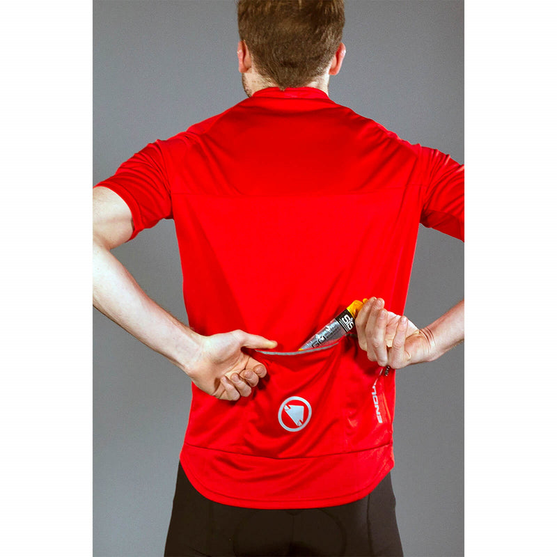Endura Men's Xtract II Short Sleeve Jersey Red
