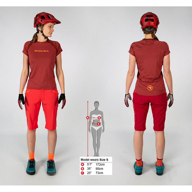 Endura Women's SingleTrack Short Sleeve Jersey Cocoa