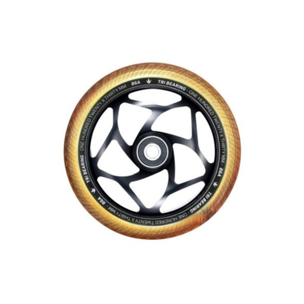 Envy Tri Bearing Scooter Wheel 120mm x 30mm Black/Gold