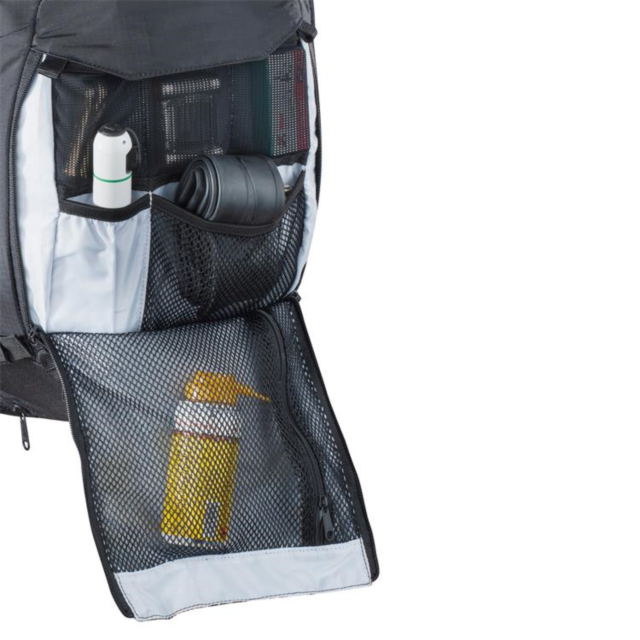 Evoc Stage Backpack 12L Team Black White Neon Orange 99bikes .nz