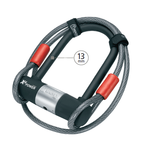 MAGNUM UL4 D LOCK (13 x 230mm) WITH 10mm x 1.2mtr CABLE & BRACKET