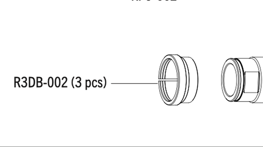 Fulcrum Axle Left Cover Adaptor for DB Rear Axle R3DB-002