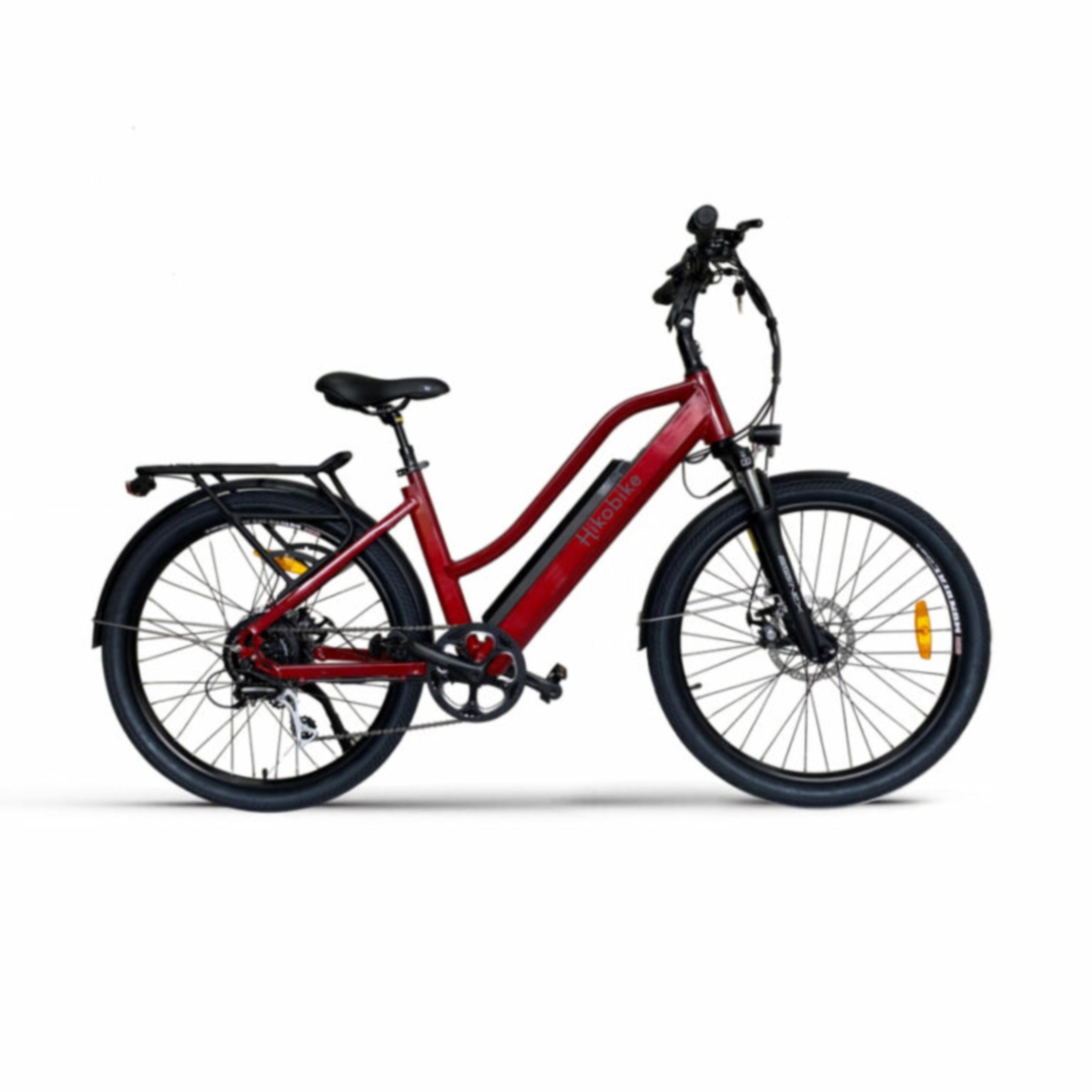 Hiko Pulse 26" Wheel Electric Bike 500Wh Battery Red