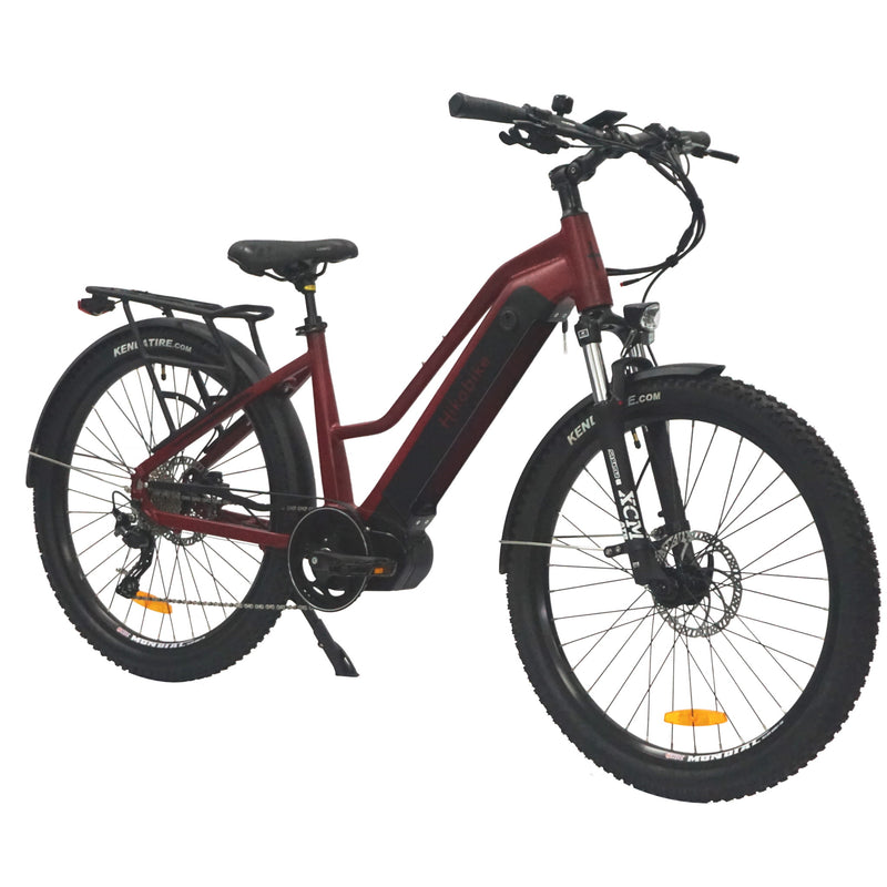 Hiko Rangler Electric Bike 840Wh Battery Red
