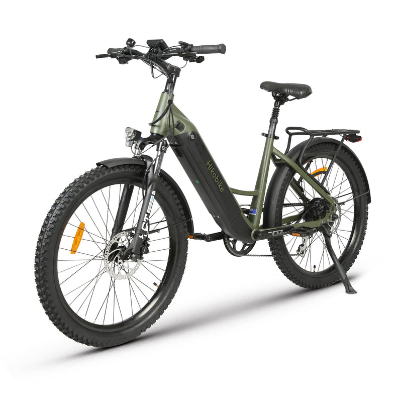 Hiko Scout Electric Bike 672Wh Battery Olive