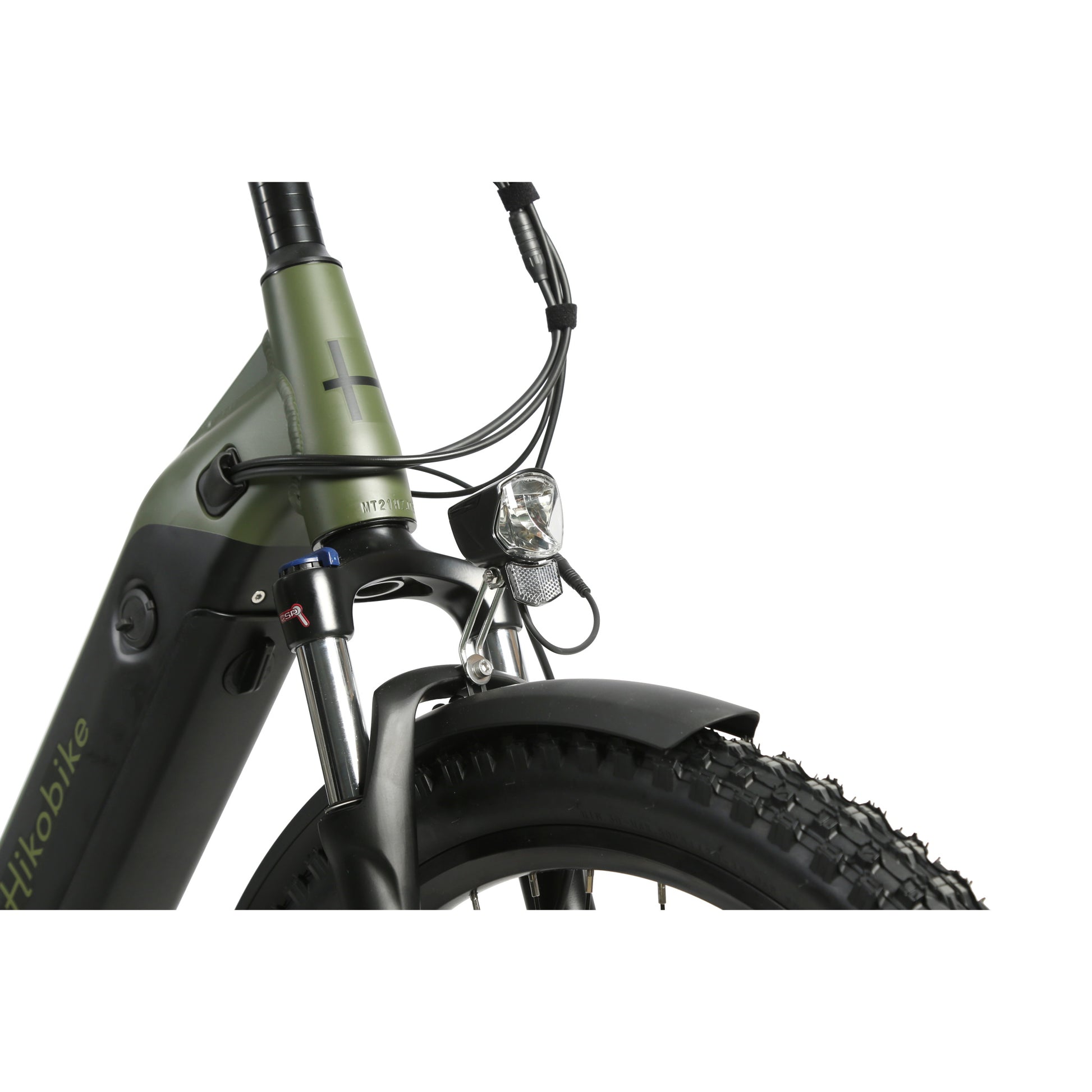 Hiko Scout Electric Bike 672Wh Battery Olive