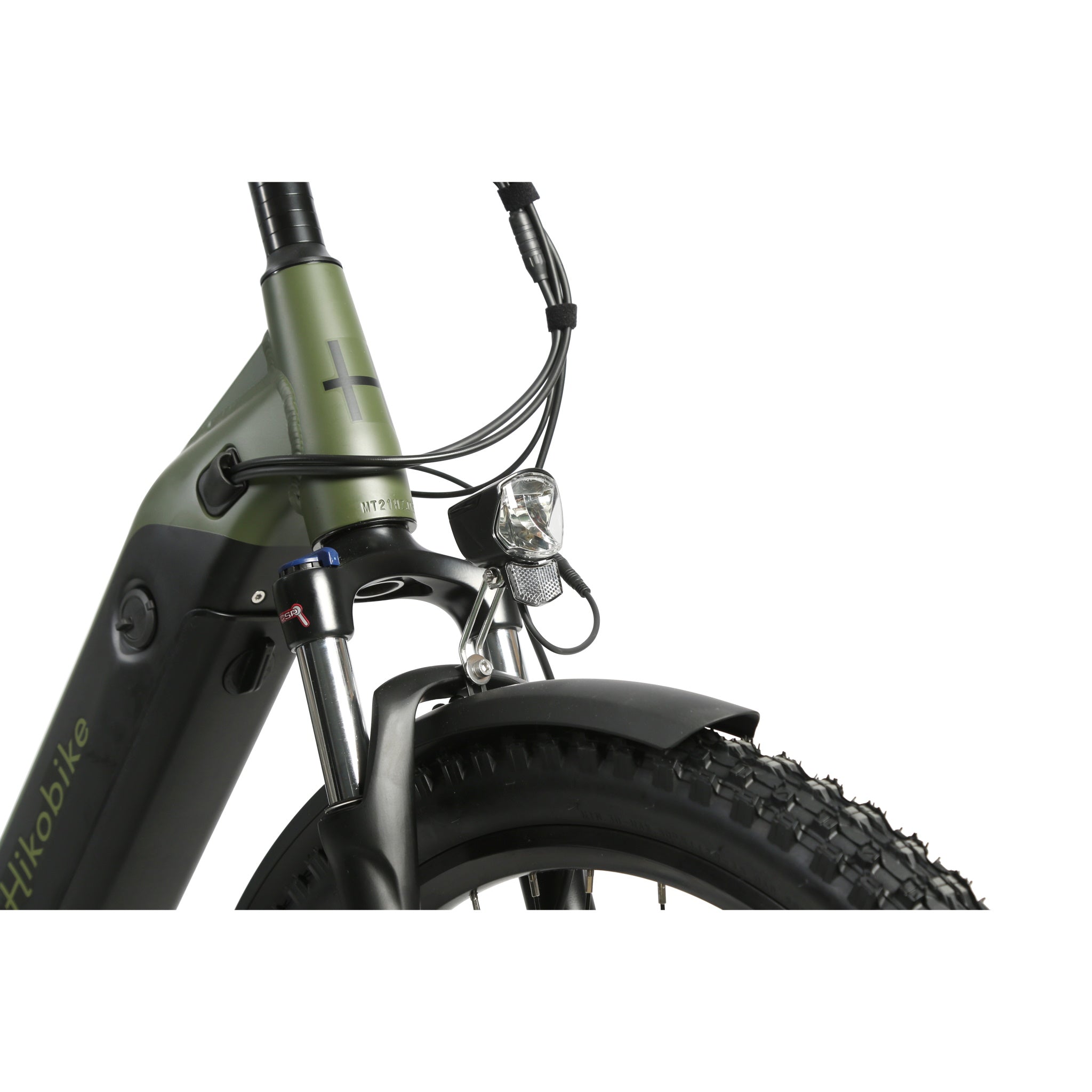 Hiko Scout Electric Bike 672Wh Battery Olive