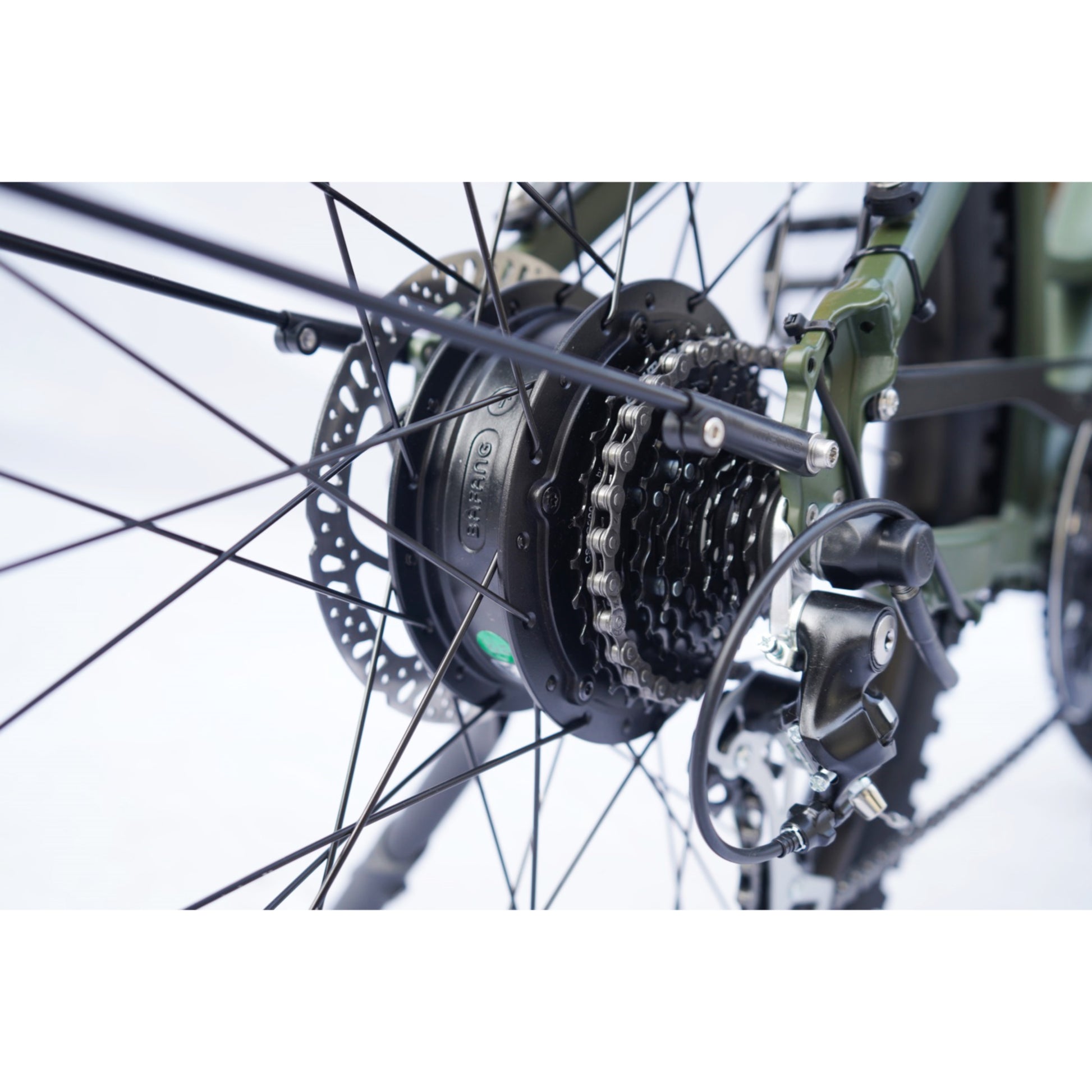 Hiko Scout Electric Bike 672Wh Battery Olive