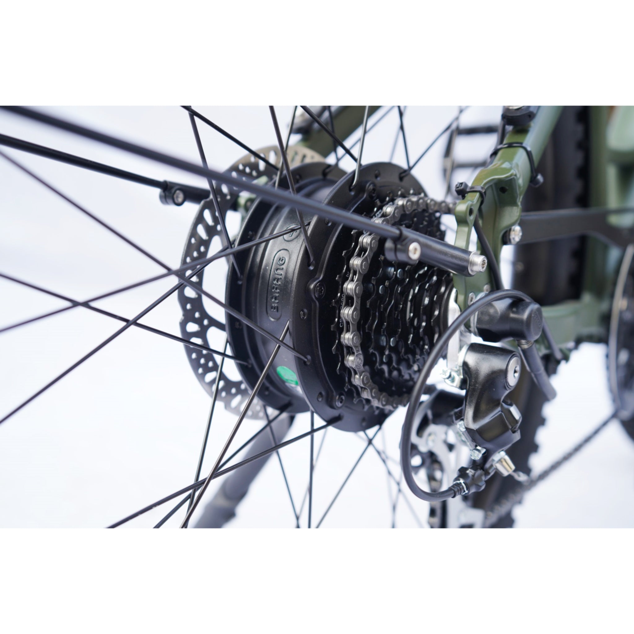 Hiko Scout Electric Bike 672Wh Battery Olive