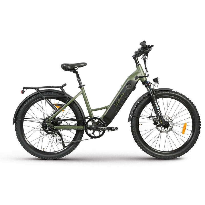 Hiko Scout Electric Bike 672Wh Battery Olive