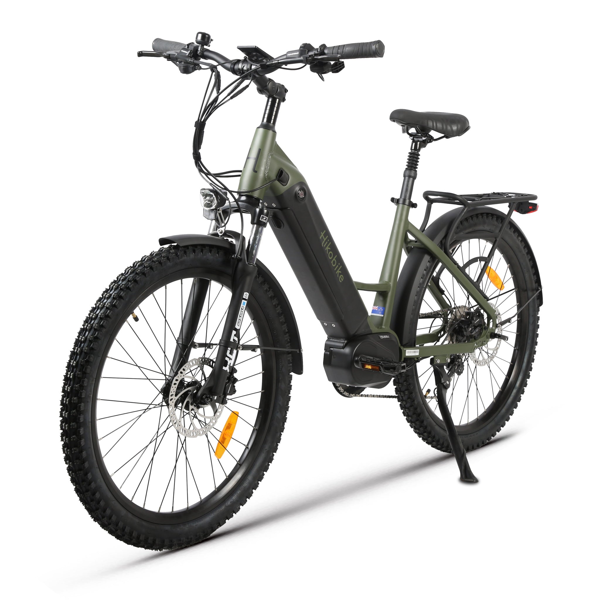Hiko Vibe Electric Bike 672Wh Battery Olive
