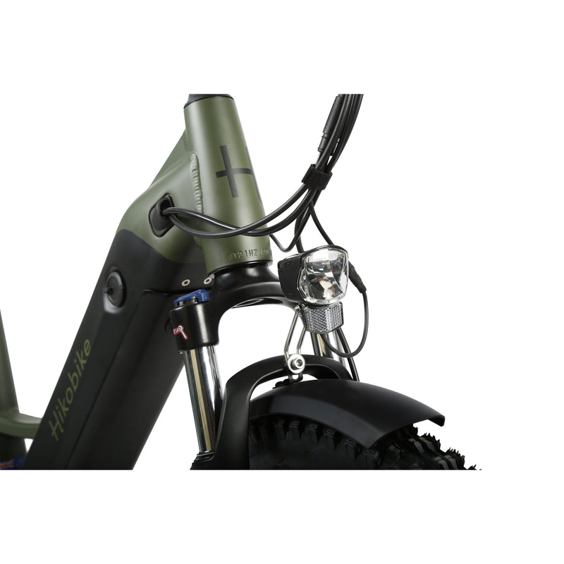 Hiko Vibe Electric Bike 672Wh Battery Olive