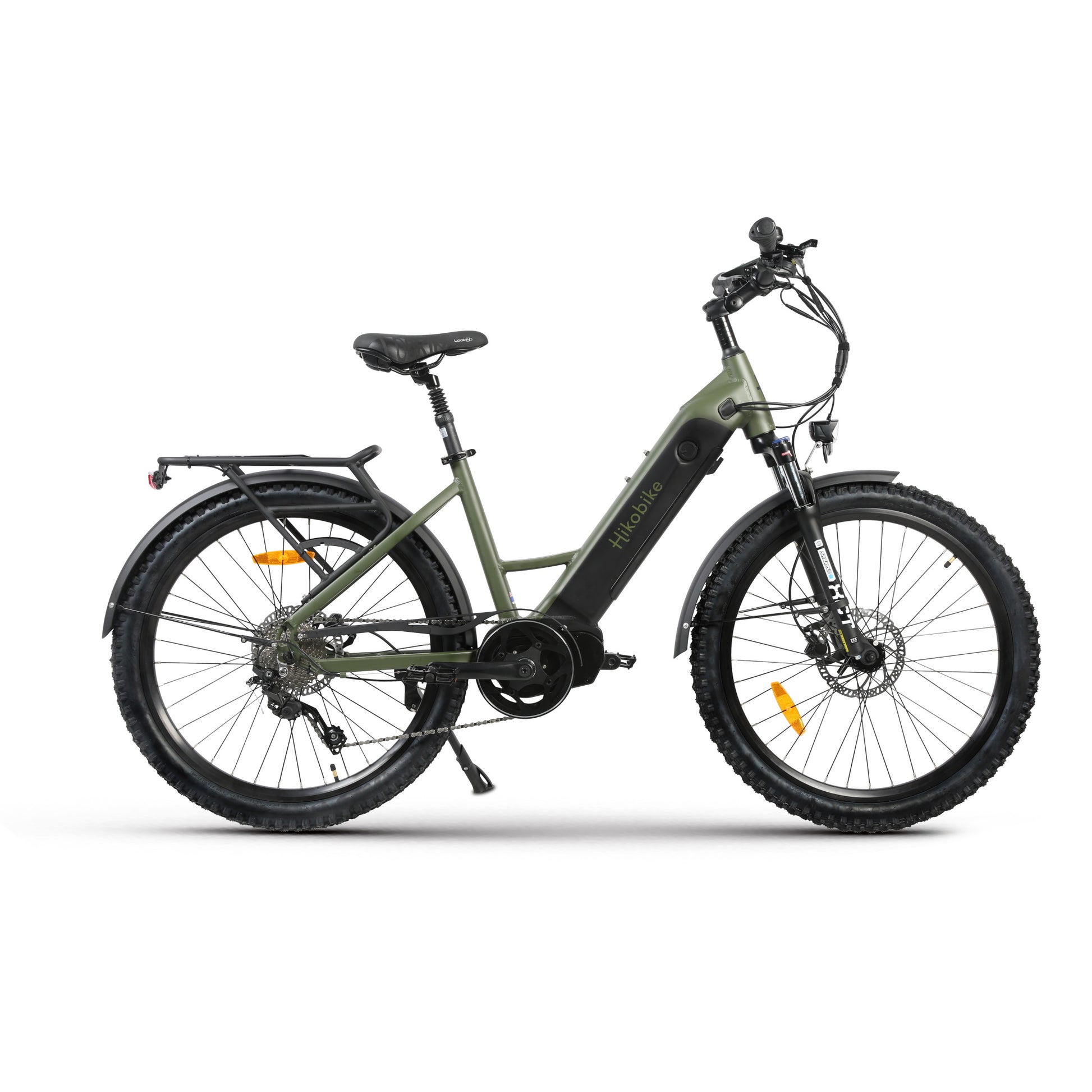 Hiko Vibe Electric Bike 672Wh Battery Olive