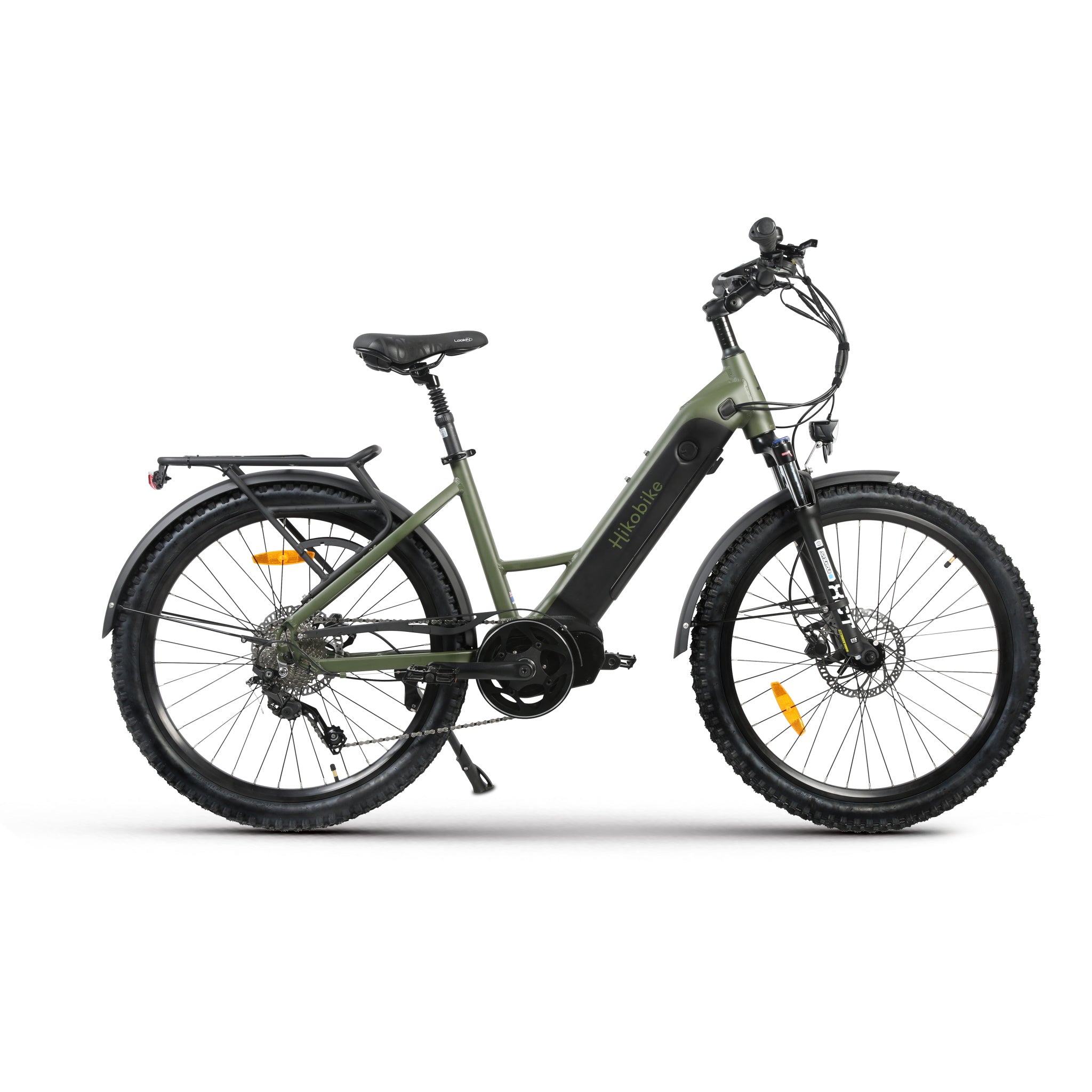 Hiko Vibe Electric Bike 672Wh Battery Olive