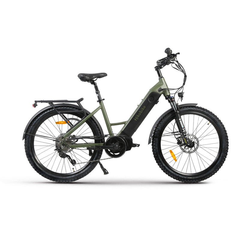 Hiko Vibe Electric Bike 672Wh Battery Olive