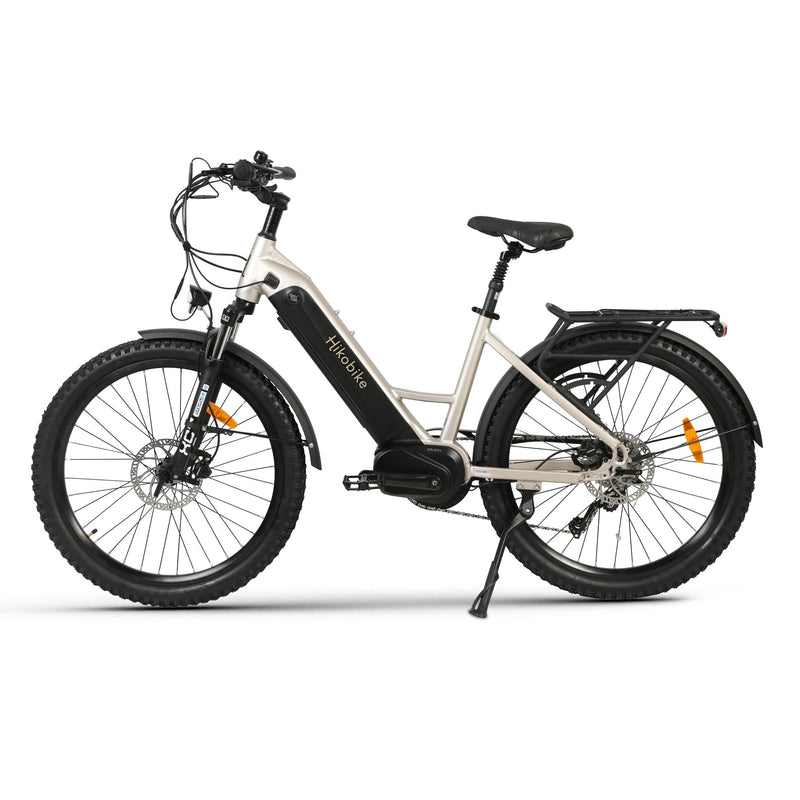 Hiko Vibe Electric Bike 672Wh Battery Silver