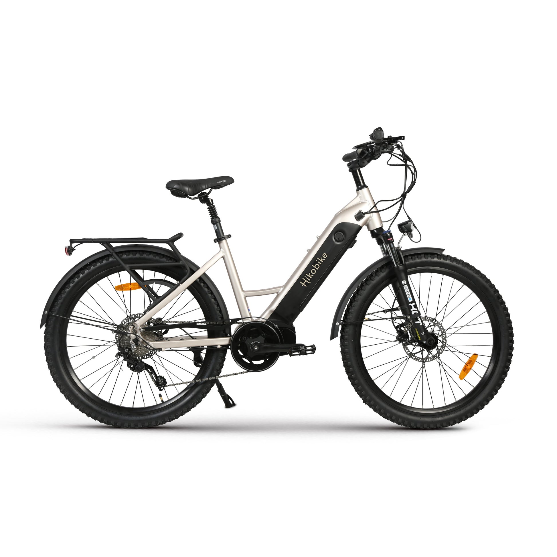 Hiko Vibe Electric Bike 672Wh Battery Silver