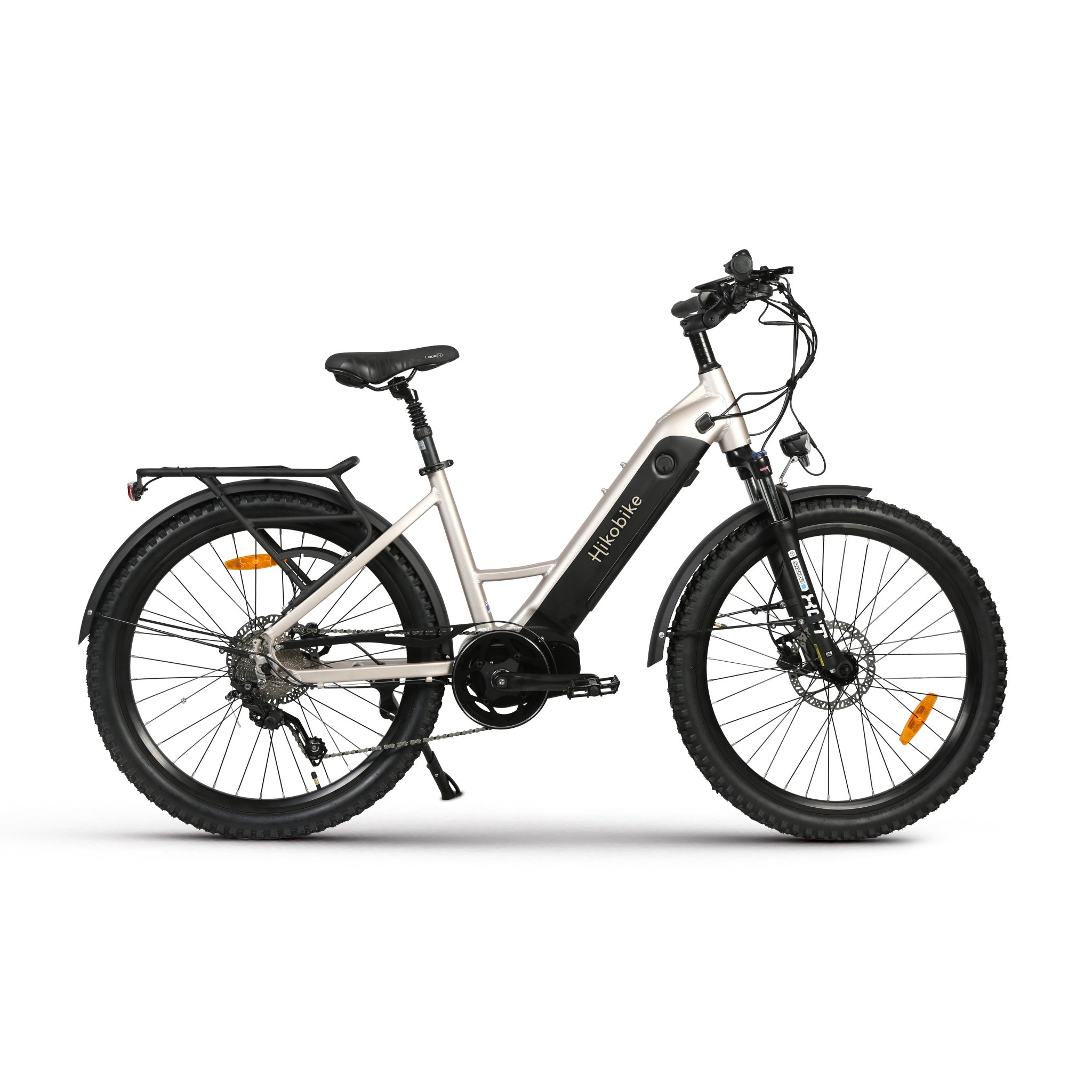 Hiko Vibe Electric Bike 672Wh Battery Silver