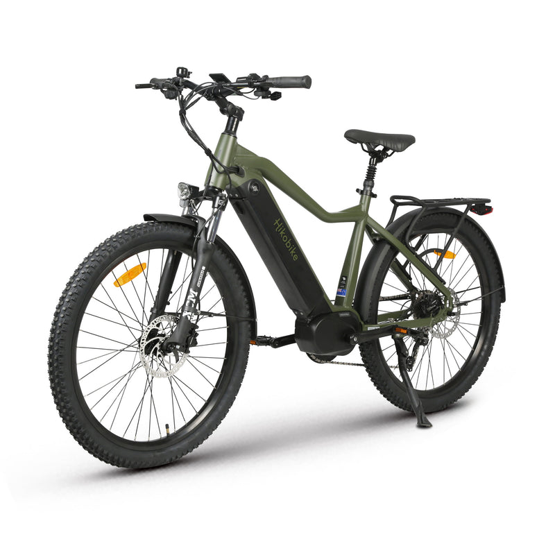 Hiko Ascent Electric Hybrid Bike 672Wh Battery Olive Green