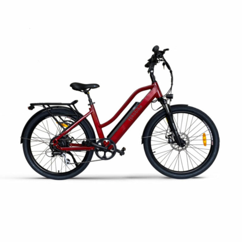 Hiko Pulse 26" Wheel Electric Hybrid Bike 500Wh Battery Red