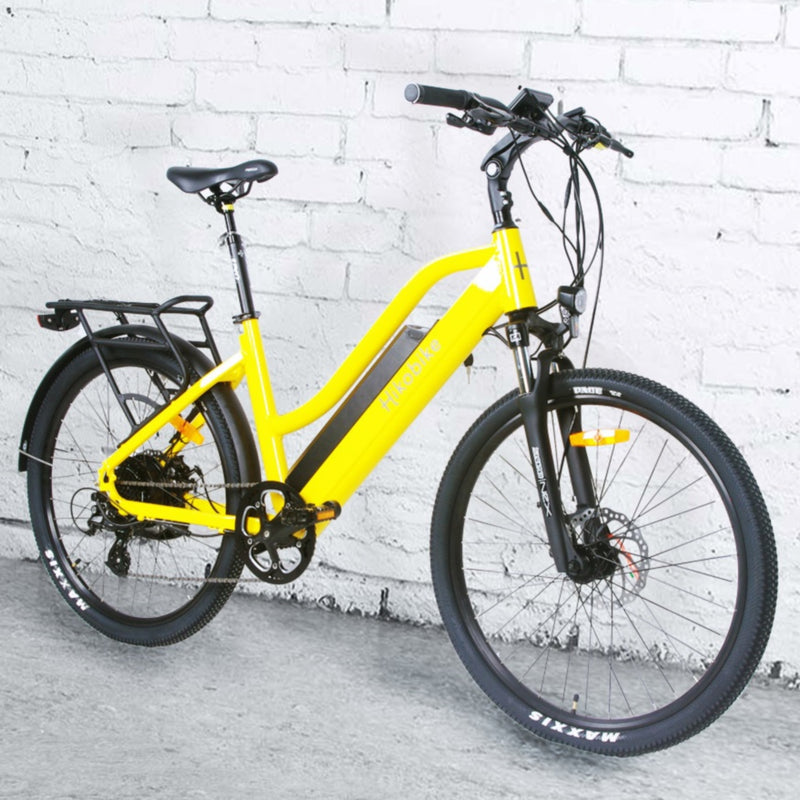 Hiko Pulse 26" Wheel Electric Hybrid Bike 500Wh Battery Yellow