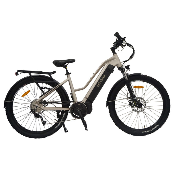 Hiko Rangler Electric Hybrid Bike 672Wh Battery Iridium Silver