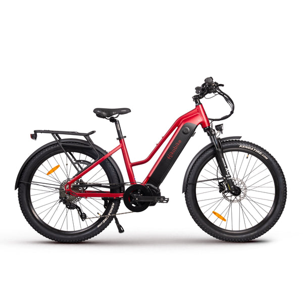 Hiko Rangler Electric Bike 672Wh Battery Red