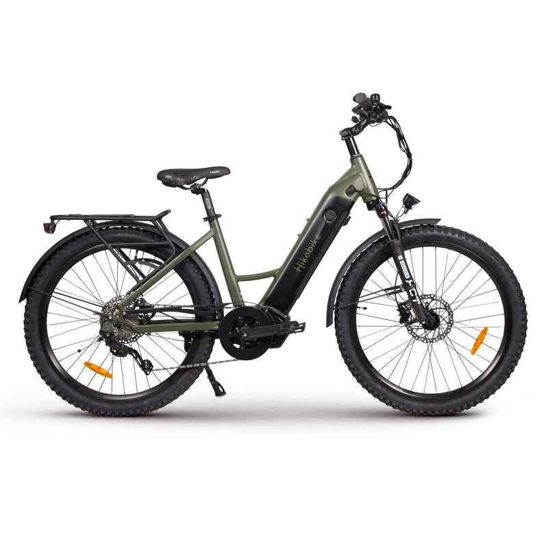 Hiko Vibe Electric Bike 672Wh Battery Olive