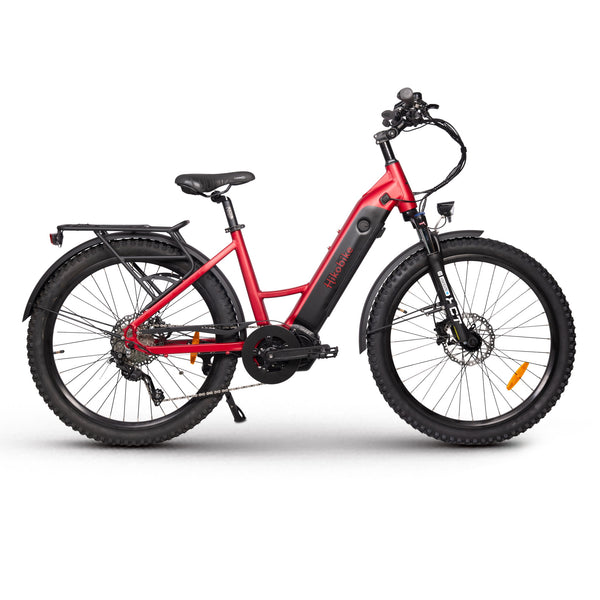 Hiko Vibe Electric Bike 672Wh Battery Red