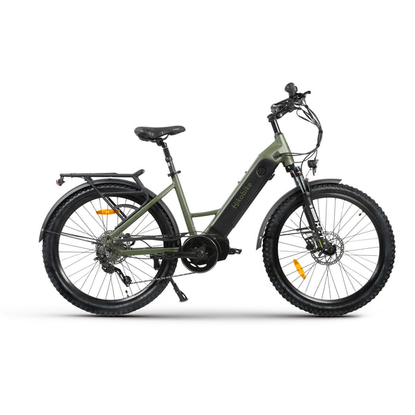 Hiko Vibe Electric Hybrid Bike 672Wh Battery Olive