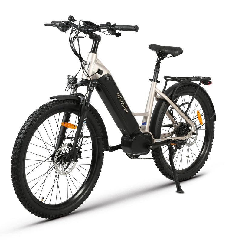 Hiko Vibe Electric Hybrid Bike 672Wh Battery Silver