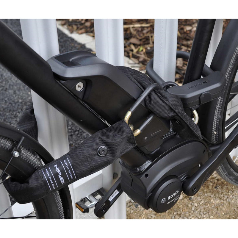 Hiplok Wearable E-Bike Lock E-DX Cargo D-Lock with Chain Black