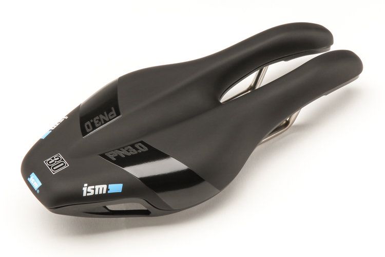 ISM Saddle PN 3.0 Black L-255 / W-120 Stainless Steel Alloy Rails