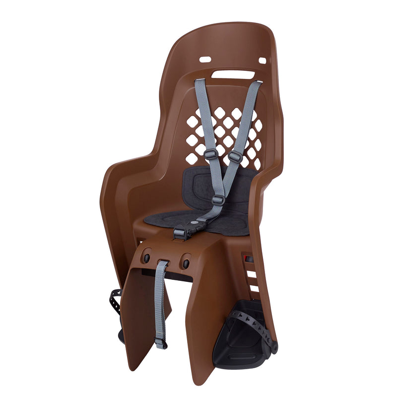 Polisport Joy Rear Child Seat with Carrier Mounting System - Brown