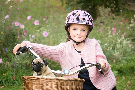 Mini Hornit LIDs Kids Helmet Pug Puppies