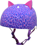 Krash Leopard Kitty Youth Helmet Purple