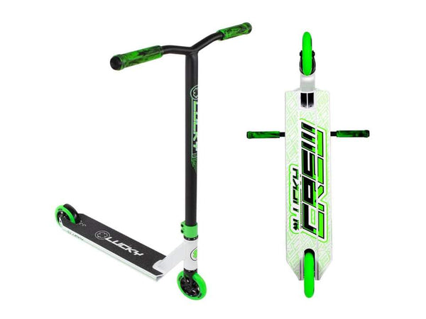 Lucky 19 Crew Pro Scooter White/Grn