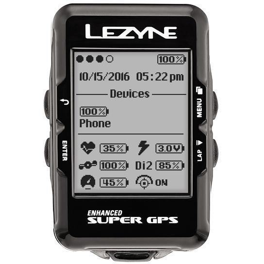 Lezyne Gps Super Hrsc Loaded Black