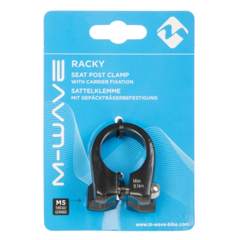 M-Wave Racky Seatpost Clamp 31.8mm with Carrier Mounts